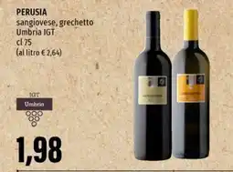 Emi Supermercati PERUSIA sangiovese, grechetto Umbria IGT offerta