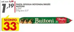 Italmark Pasta sfoglia rotonda/brisée BUITONI offerta