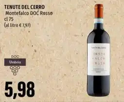 Emi Supermercati TENUTE DEL CERRO Montefalco DOC Rosso offerta