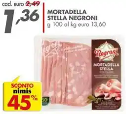 Italmark Mortadella stella NEGRONI offerta