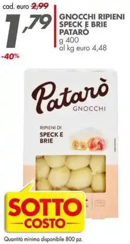 Italmark Gnocchi ripieni speck e brie PATARÒ offerta