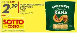 Italmark Pasta fresca ripiena gioiaverde RANA offerta
