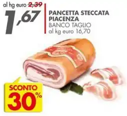 Italmark Pancetta steccata piacenza BANCO TAGLIO offerta