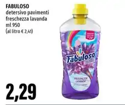 Emi Supermercati FABULOSO detersivo pavimenti freschezza lavanda offerta