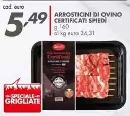 Italmark Arrosticini di ovino certificati SPIEDI offerta