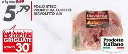 Italmark Pollo steso pronto da cuocere diavoletto AIA offerta