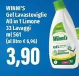 Emi Supermercati WINNI'S Gel Lavastoviglie All in 1 Limone offerta