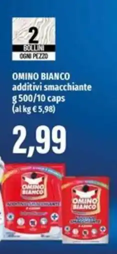 Emi Supermercati OMINO BIANCO additivi smacchiante offerta