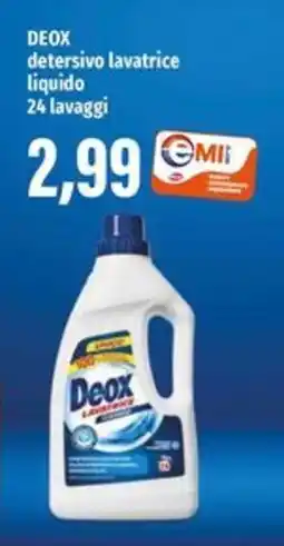 Emi Supermercati DEOX detersivo lavatrice liquido offerta