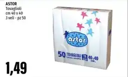 Emi Supermercati ASTOR Tovaglioli cm 40 x 40 offerta