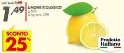 Italmark Limone biologico offerta