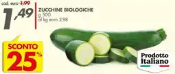 Italmark Zucchine biologiche offerta