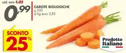 Italmark Carote biologiche offerta