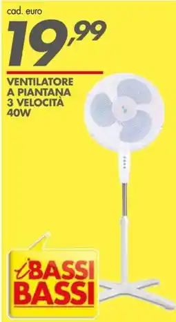 Italmark Ventilatore a piantana 3 velocita 40W offerta