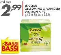 Italmark Tè verde gelsomino & vaniglia EVERTON offerta