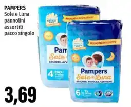 Emi Supermercati PAMPERS Sole e Luna pannolini assortiti pacco singolo offerta