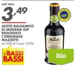 Italmark Aceto balsamico di modena igp biologico l'originale MAZZETTI offerta