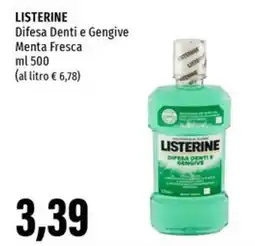 Emi Supermercati LISTERINE Difesa Denti e Gengive Menta Fresca offerta