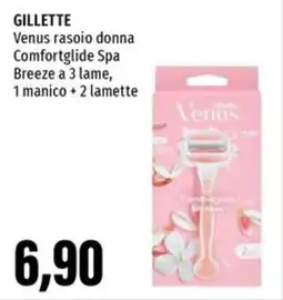 Emi Supermercati GILLETTE Venus rasoio donna Comfortglide Spa Breeze a 3 lame offerta