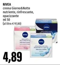 Emi Supermercati NIVEA crema Giorno&Notte nutriente, rinfrescante, opacizzante offerta