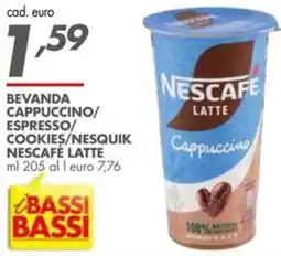 Italmark Bevanda cappuccino/ espresso/ cookies/nesquik NESCAFÈ LATTE offerta