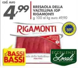 Italmark Bresaola della valtellina IGP RIGAMONTI offerta
