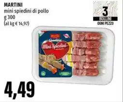 Emi Supermercati MARTINI mini spiedini di pollo offerta