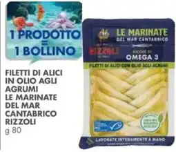 Italmark Filetti di alici in olio agli agrumi le marinate del mar cantabrico RIZZOLI offerta