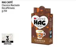 Emi Supermercati HAG CAFFÈ Classico Macinato Decaffeinato offerta