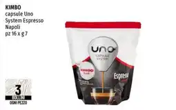 Emi Supermercati KIMBO capsule Uno System Espresso Napoli offerta