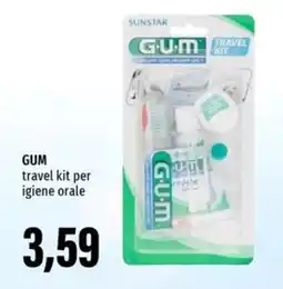Emi Supermercati GUM travel kit per igiene orale offerta