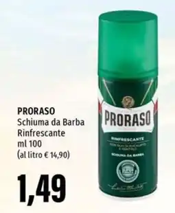 Emi Supermercati PRORASO Schiuma da Barba Rinfrescante offerta