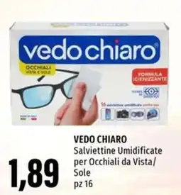 Emi Supermercati VEDO CHIARO Salviettine Umidificate per Occhiali da Vista/ Sole offerta