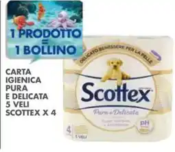 Italmark Carta igienica pura e delicata 5 veli SCOTTEX offerta