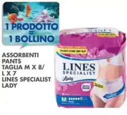 Italmark Assorbenti pants taglia m x 8/ lx7 lines specialist lady offerta