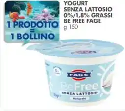 Italmark Yogurt senza lattosio grassi be free FAGE offerta