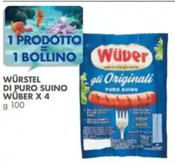 Italmark Würstel di puro suino WÜBER offerta