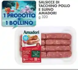 Italmark Salsicce di tacchino pollo e suino AMADORI offerta