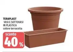 Emi Supermercati Teraplast vasi e sottovasi in plastica offerta