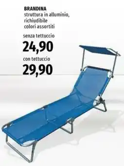 Emi Supermercati BRANDINA struttura in alluminio, richiudibile colori assortiti offerta
