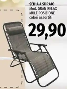 Emi Supermercati Sedia a sdraio mod. gran relax multiposizione offerta