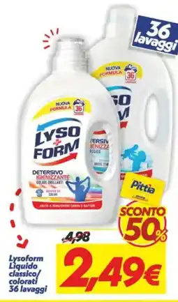 Iper Super Conveniente Lysoform Liquido classico/ colorati offerta