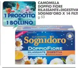 Italmark Camomilla doppio fiore rilassante+digestiva sognid'oro filtri offerta