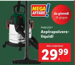 Lidl PARKSIDE Aspirapolvere- liquidi offerta