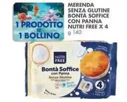 Italmark Merenda senza glutine bontà soffice con panna NUTRI FREE offerta
