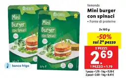 Lidl Vemondo Mini burger con spinaci offerta