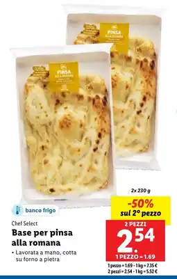 Lidl Chef Select Base per pinsa alla romana offerta