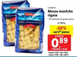 Lidl Combino Mezze maniche rigate offerta