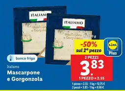 Lidl Italiamo Mascarpone e Gorgonzola offerta