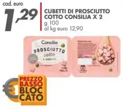 Italmark Cubetti di prosciutto cotto CONSILIA offerta